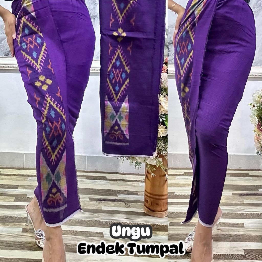 Kamen songket motif Endek tumpal