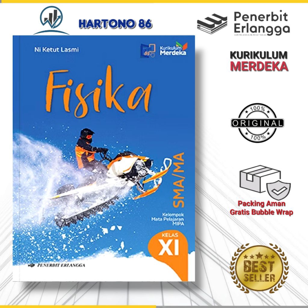 Buku Fisika erlangga SMA/MA kelas 11 kurikulum merdeka