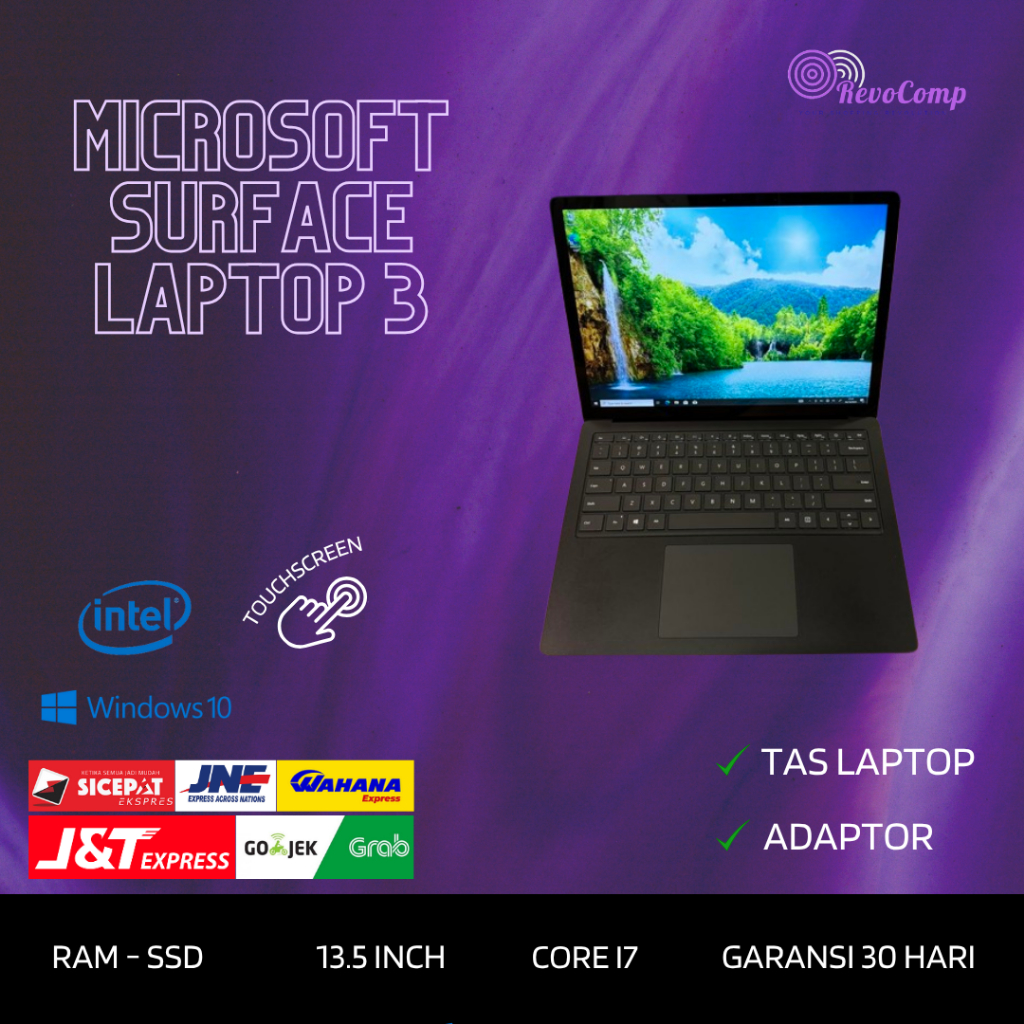 Microsoft Surface Laptop 3 Core i7 10th Gen Ram 16GB Ssd 256GB QHD Touch