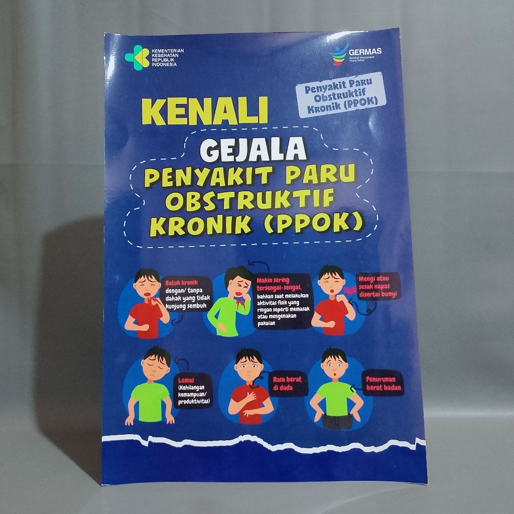 Poster Kenali Gejala PPOK - Poster Edukasi PPOK - Poster Murah - Poster Masyarakat Kesehatan