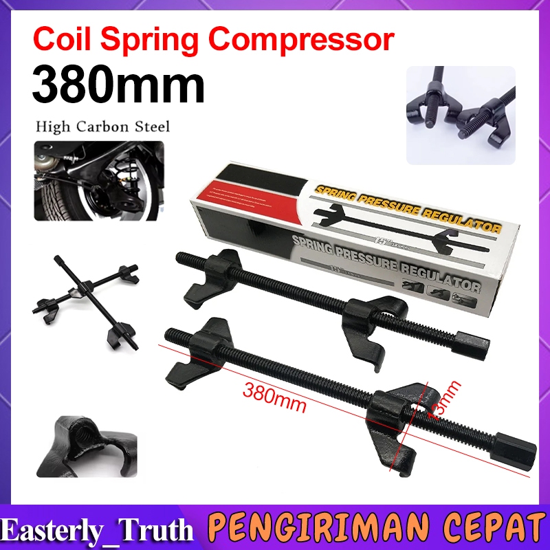 380 mm 2pcs keong Treker Mobil Coil Spring Compressor Clamp Shock tahan