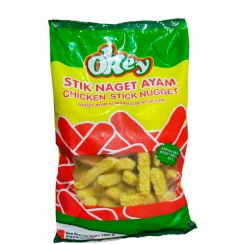 

OKEY NAGET STIK AYAM 1000 GRAM CHICKEN NUGGET