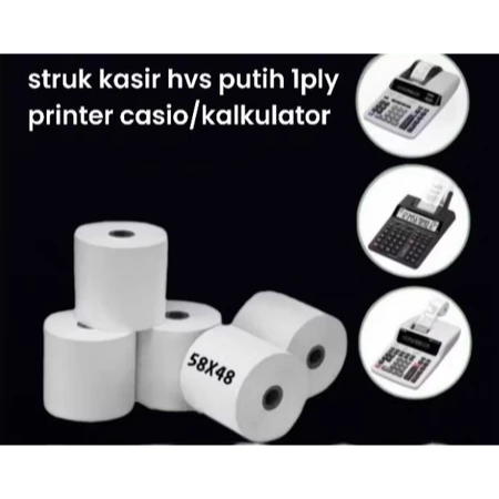 

Kertas struk kasir HVS 57x48m struk HVS 1Ply printer kalkulator