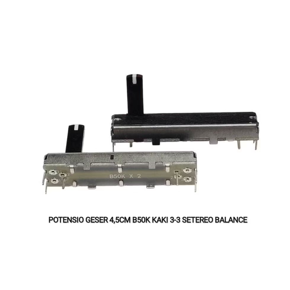 Potensio Geser 4,5cm Kaki 3-3 B50K Balance