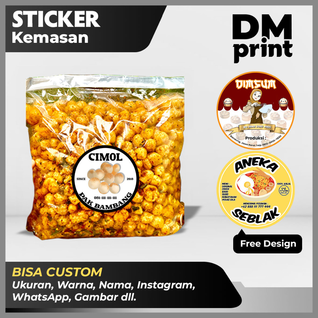 

STICKER KEMASAN CHROMO / STICKER LABEL CHROMO | FREE DESAIN