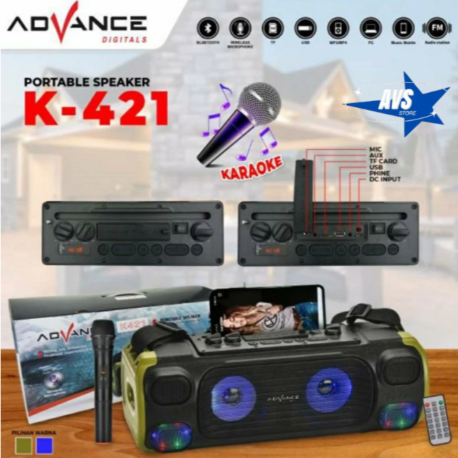 ADVANCE SPEAKER PORTABLE K 421