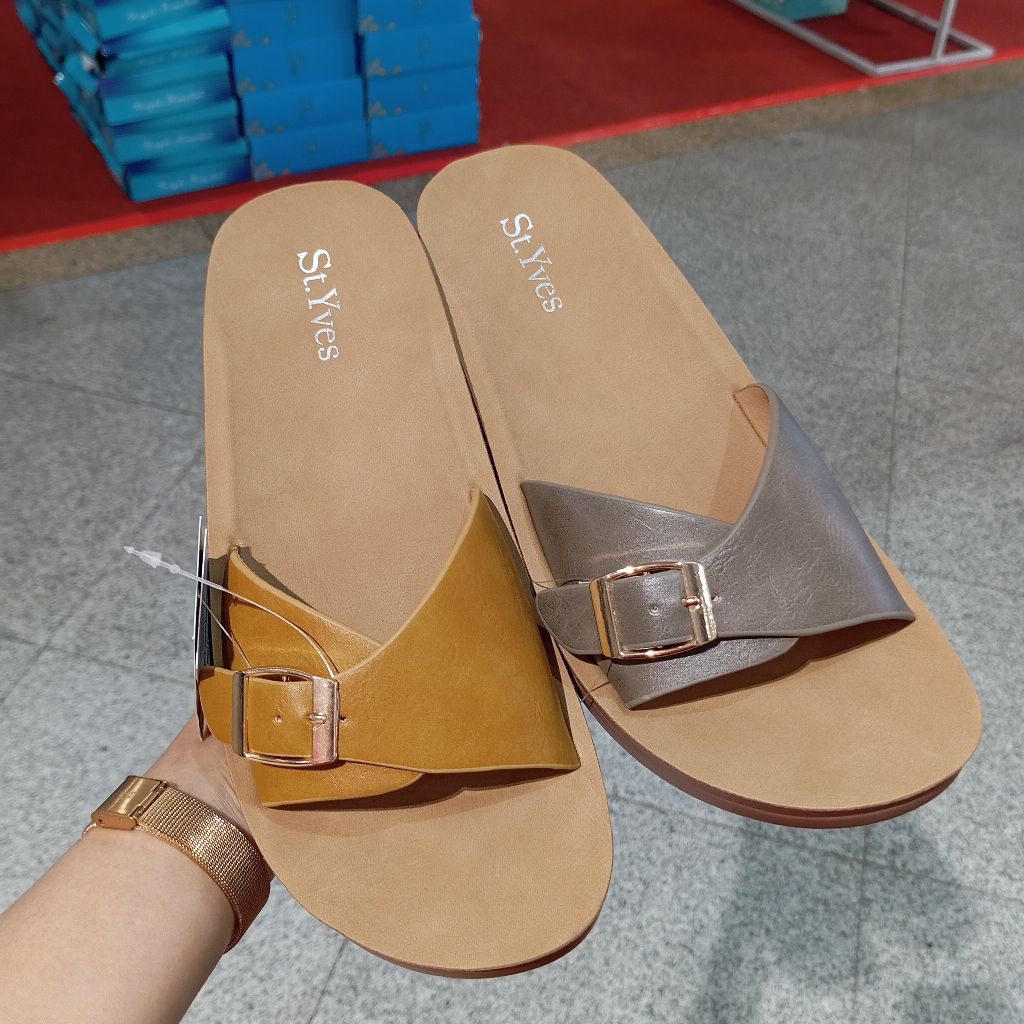 Sandal Selop Wedges Wanita ST. YVES Original MATAHARI Nyaman ringan empuk
