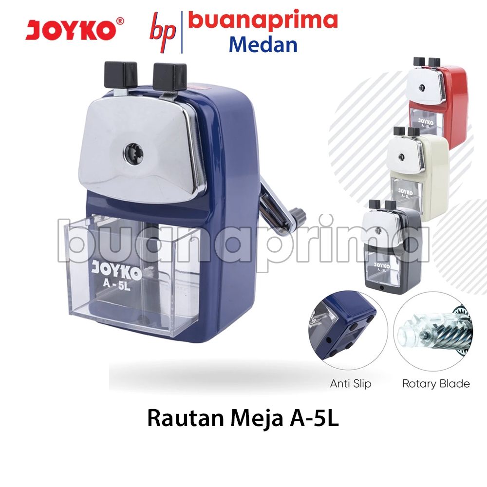 

Rautan MEJA JOYKO A5 L Besar Serutan Pensil Sharpener Putar Metal