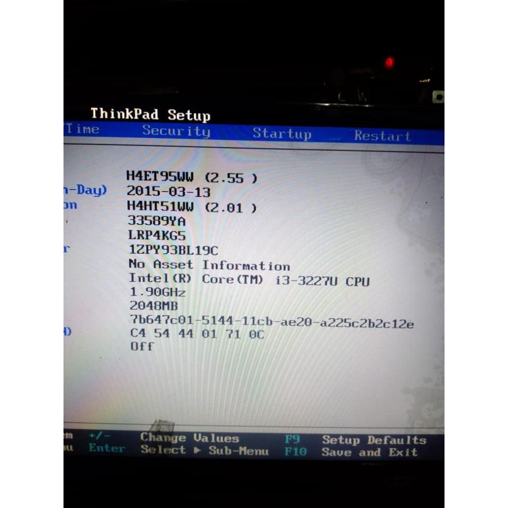 Motherboard Lenovo Thinkpad core i3 3227U