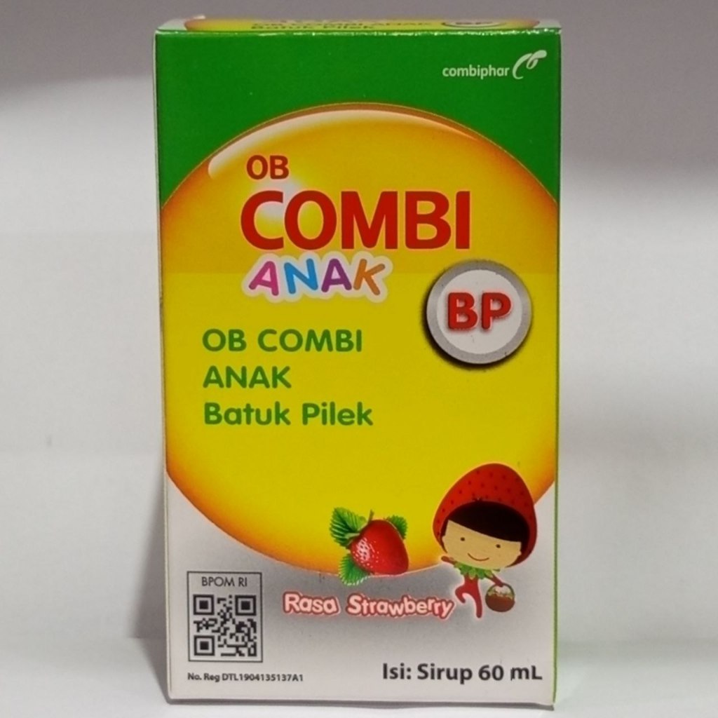 OB COMBI ANAK BATU PILEK RASA STRAWBERRY SIRUP 60 ML