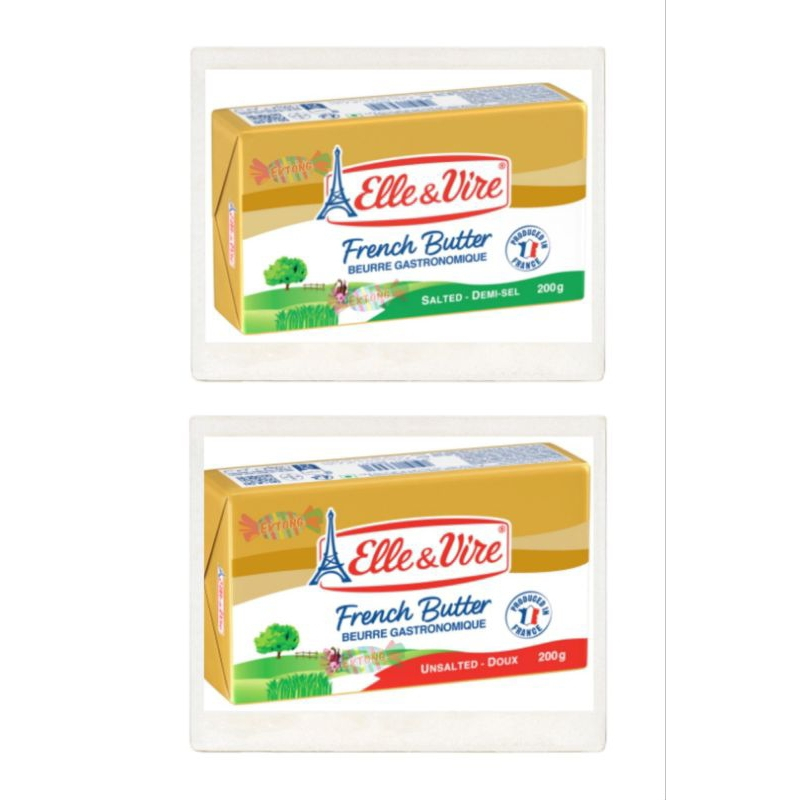 

Elle & Vire Unsalted Dan Salted Butter Pats 200gr