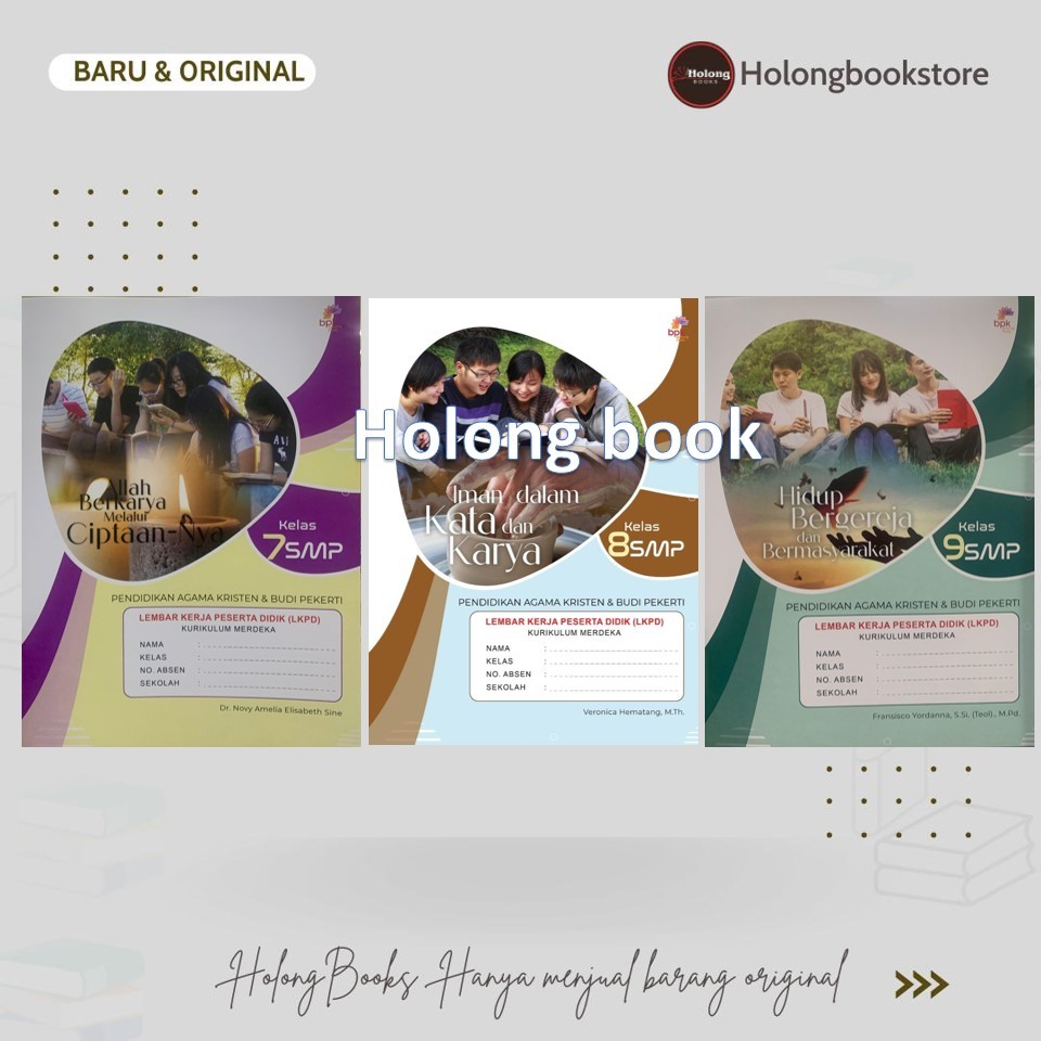 Buku LKS / LKPD Pendidikan Agama Kristen & Budi Pekerti  Kurikulum Merdeka Kelas 7 8 9 SMP