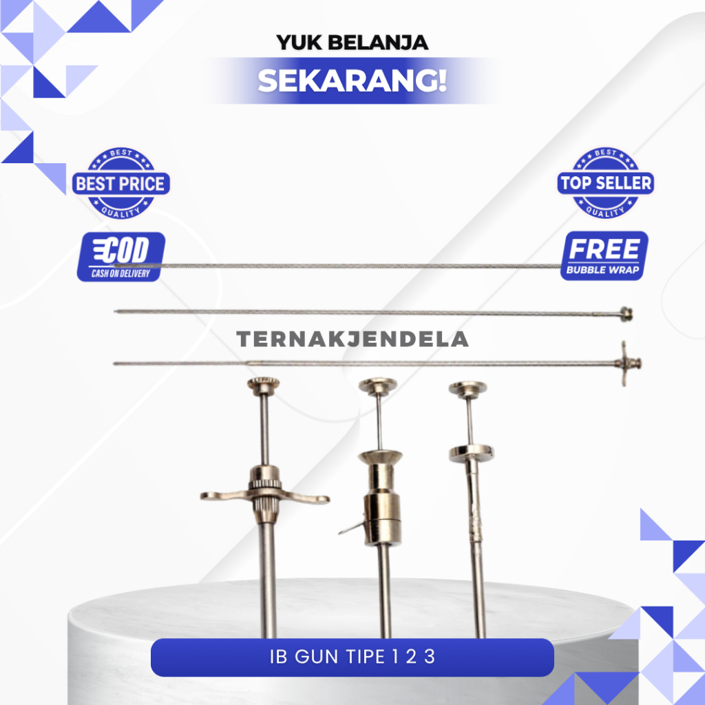 IB GUN TIPE 1 - IB GUN TIPE 2 - IB GUN TIPE 3 - GUN IB Alat Suntik Inseminasi Buatan Artificial Inse