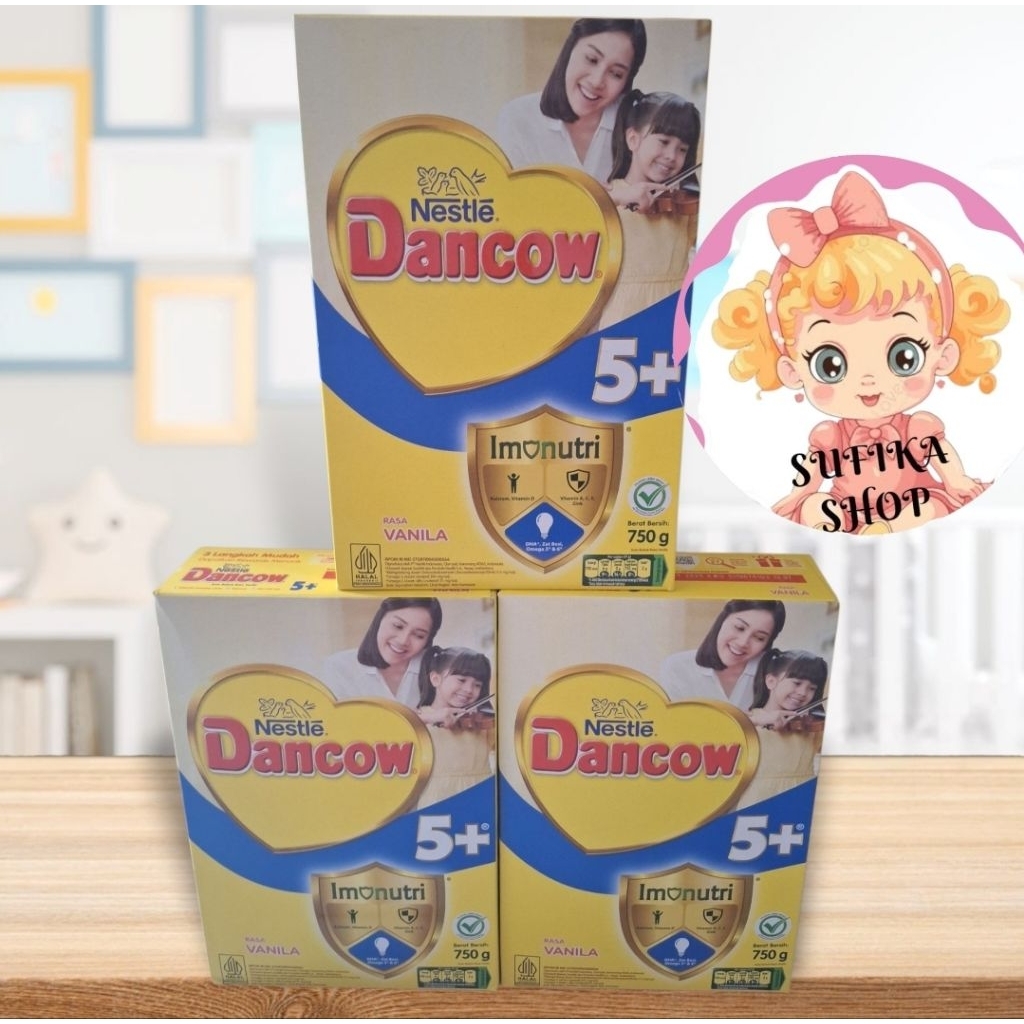 

dancow 5+ vanila 750gram | dancow vanila 5+ 750gram