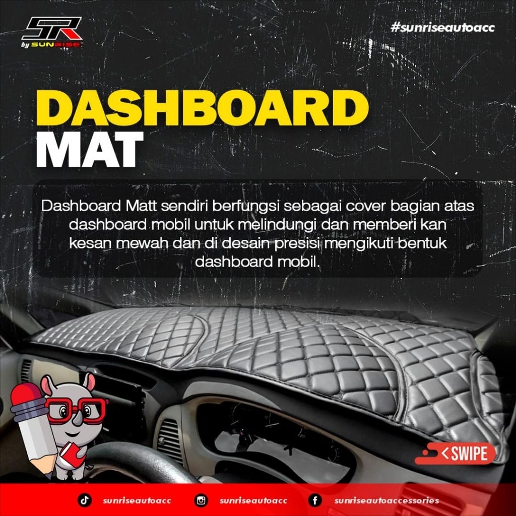 KARPET DASBORD 7D MOBIL RUSH - TERIOS 2019 - 2024