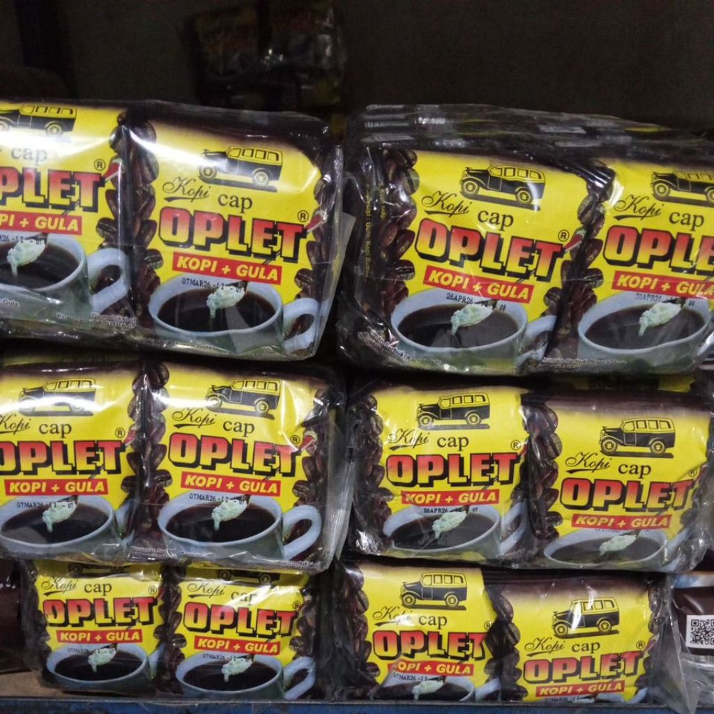 

Kopi oplet plus gula / pak