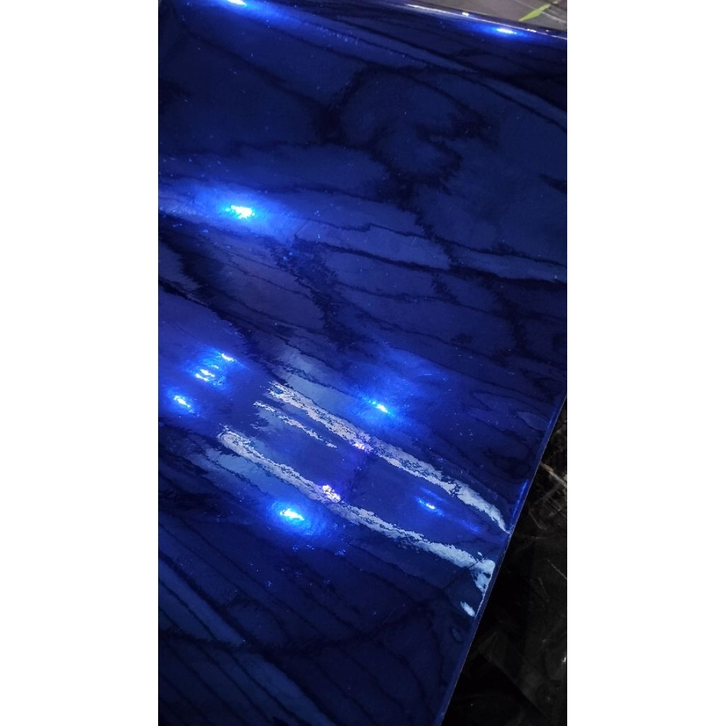 skotlet mirror chrome biru tua UK 50cm (meteran)