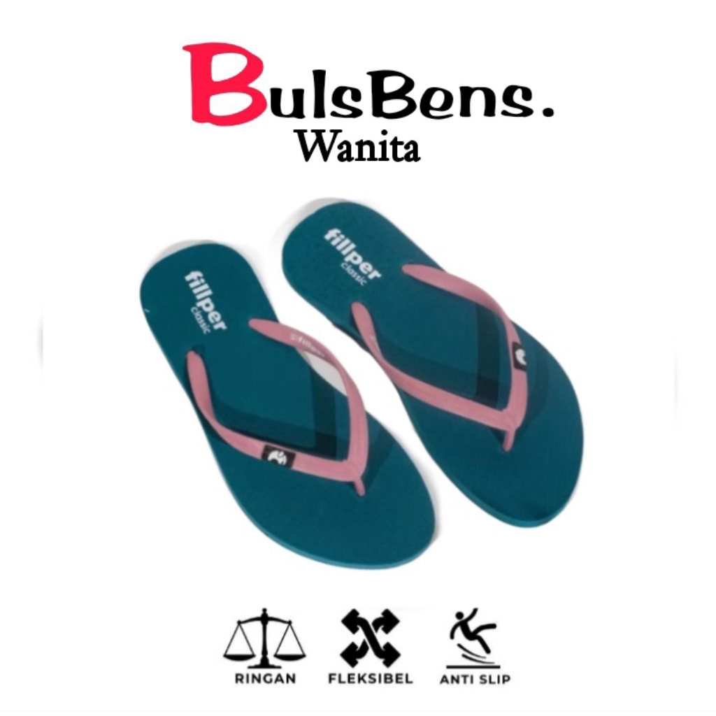 BULSBENS Sandal Wanita /Sandal Jepit Wanita Cewek Dewasa /Sendal Jepit Wanita Karet