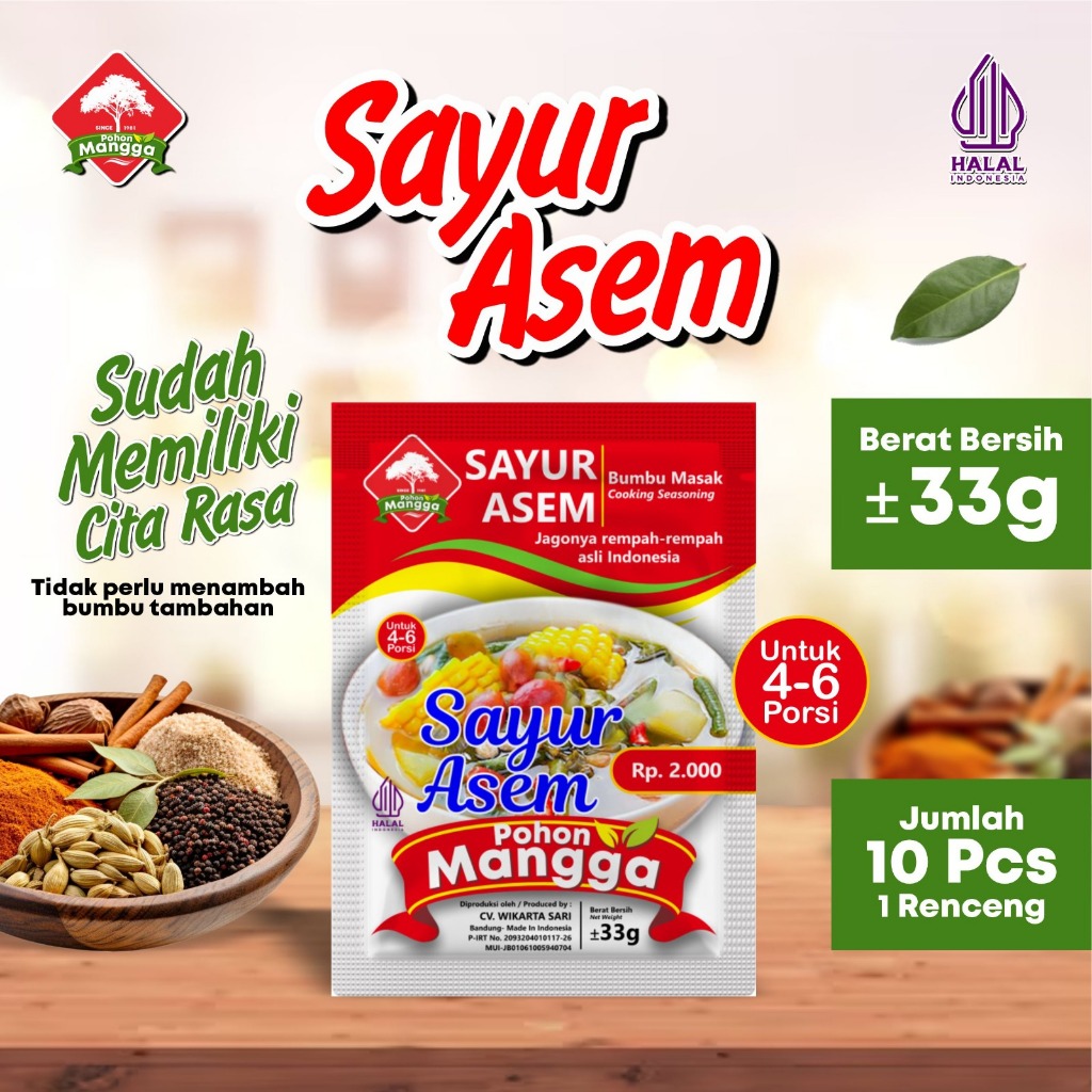 

Bumbu Sayur Asem Cap Pohon Mangga