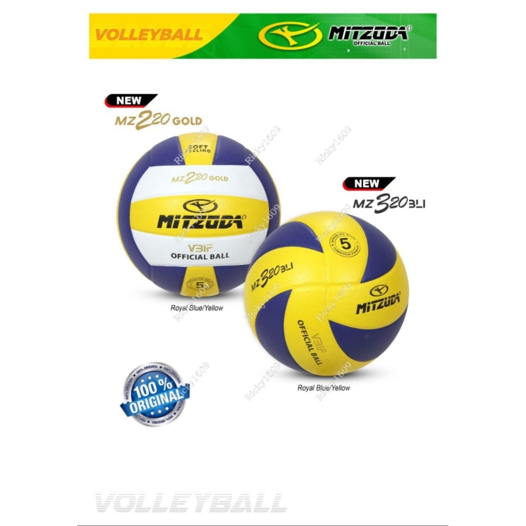 BOLA VOLLY MITZUDA MZ 2200 GOLD - MITZUDA MZ 330 BLI (SIZE 5) ORIGINAL MITZUDA