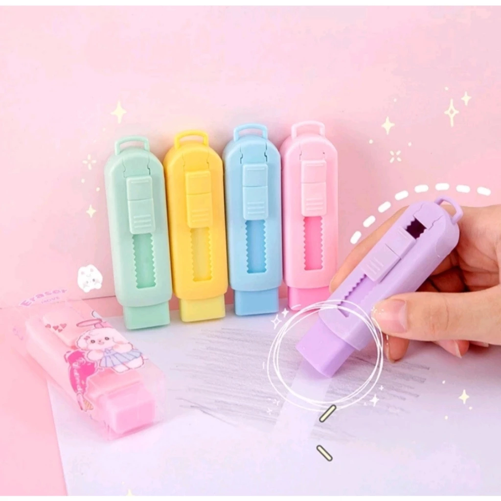 

Sliding Eraser Penghapus Dorong Karakter Penghapus Pensil Lucu - ATK