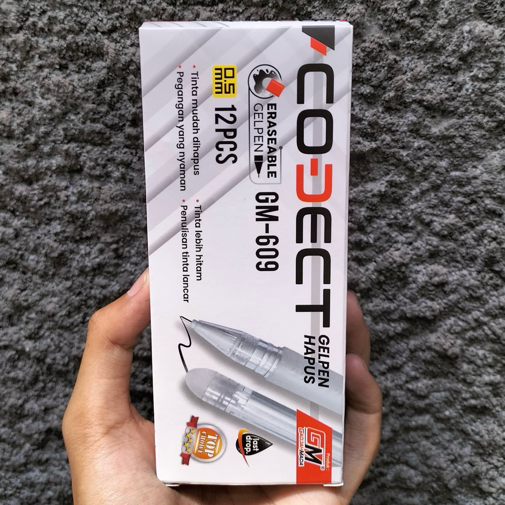 

[LUSIN/ 12PCS] Bolpen/ pulpen HAPUS CODECT GM609 transparent