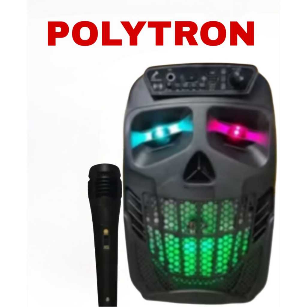 BESTPROMO Speaker Bluetooth Kimiso/POLYTRON 7801 Mini Portable 6.5 Inch Free Mic