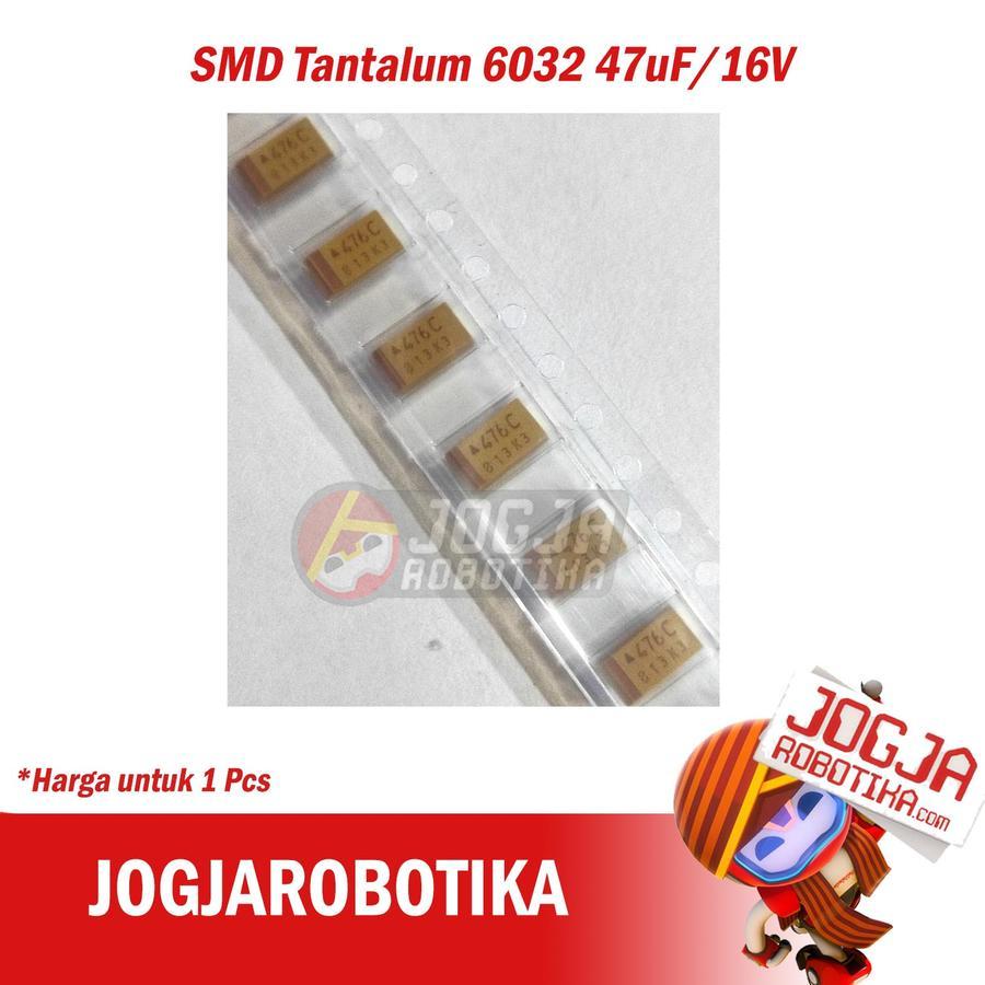 SMD Tantalum 6032 47uF/16V 47uF 16V 476C Capacitor Kapasitor