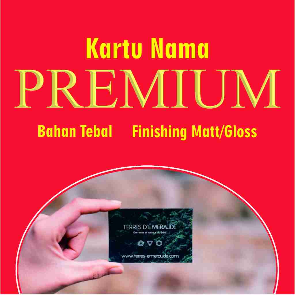 

Kartu Nama Premium Bahan Bisa Pilih Isi 100 lembar