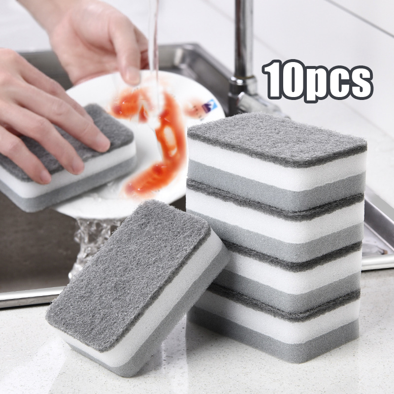 Sponge Busa 2 Sisi Serbaguna Busa Cuci Piring Busa Serbaguna Sponge Spon Busa Kotak Kasar Halus Busa