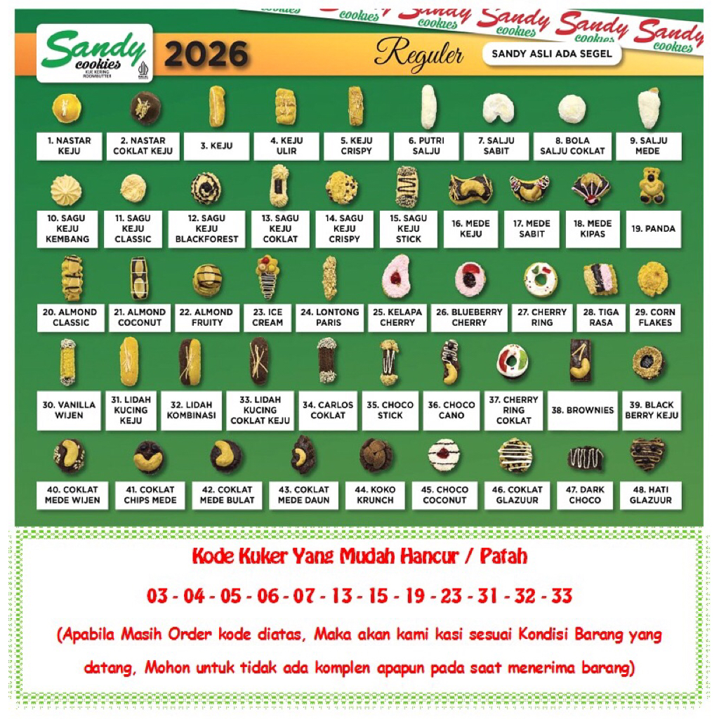 

Kuker Jakarta Reguler - Sandy Cookies