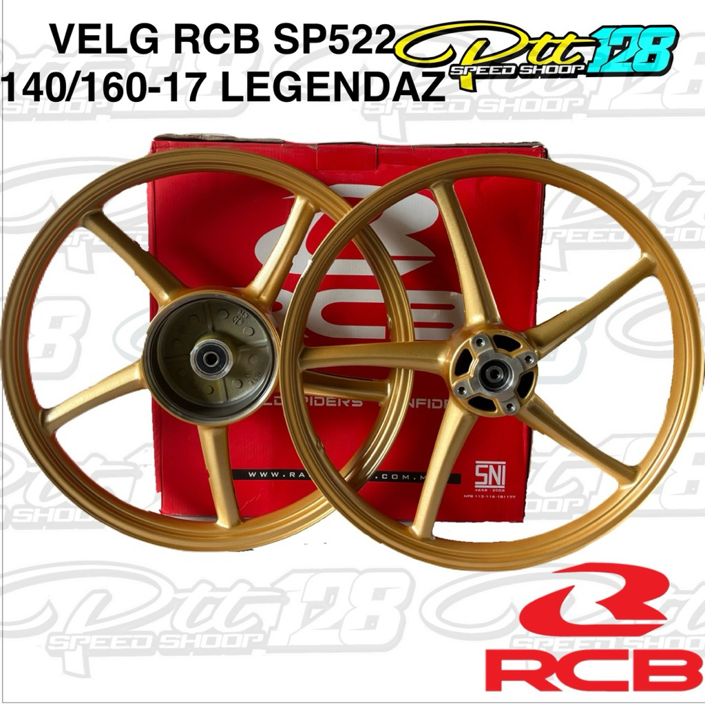 VELG RCB SP522 140/160-17 SET LAGENDAZ JUPITER Z FIZR JUPITER MX OLD RXKING GOLD ORIGINAL RACING BOY