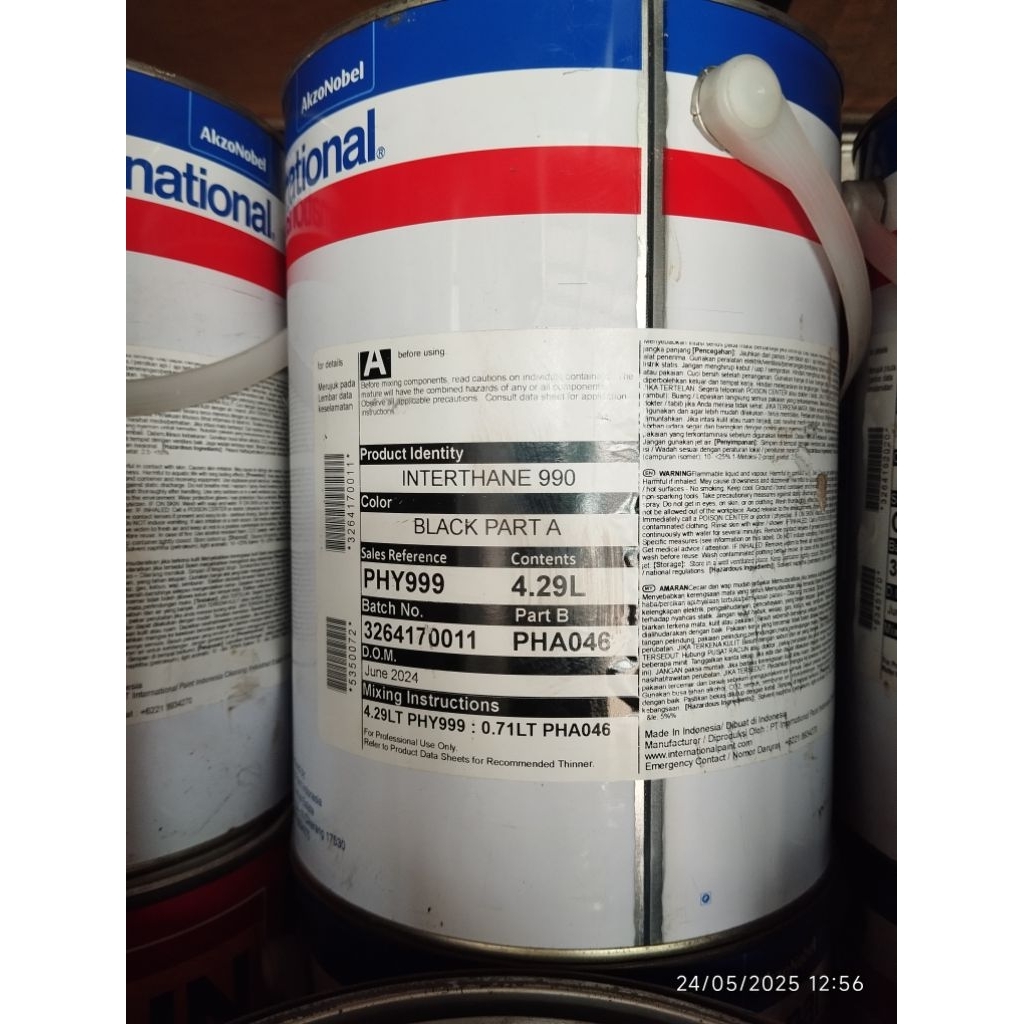 Cat AkzoNobel International INTERTHANE 990 Black part A