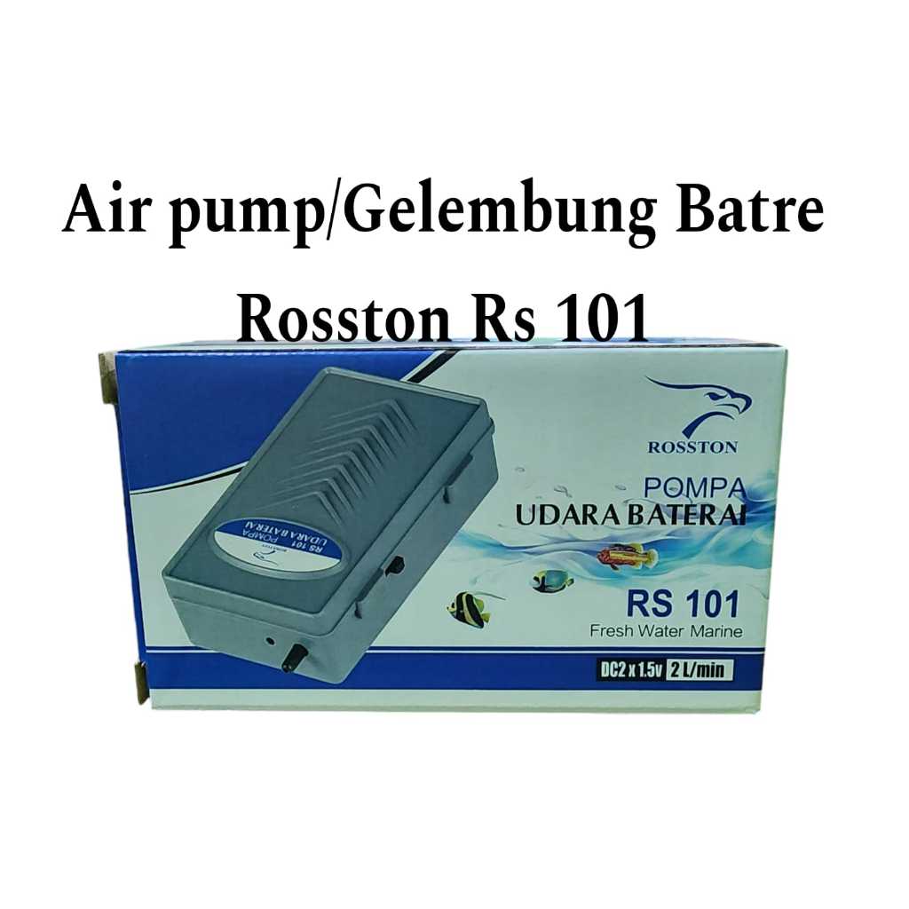 Mesin Gelembung Udara Aerator Aquarium Baterai Rosston Rs 101