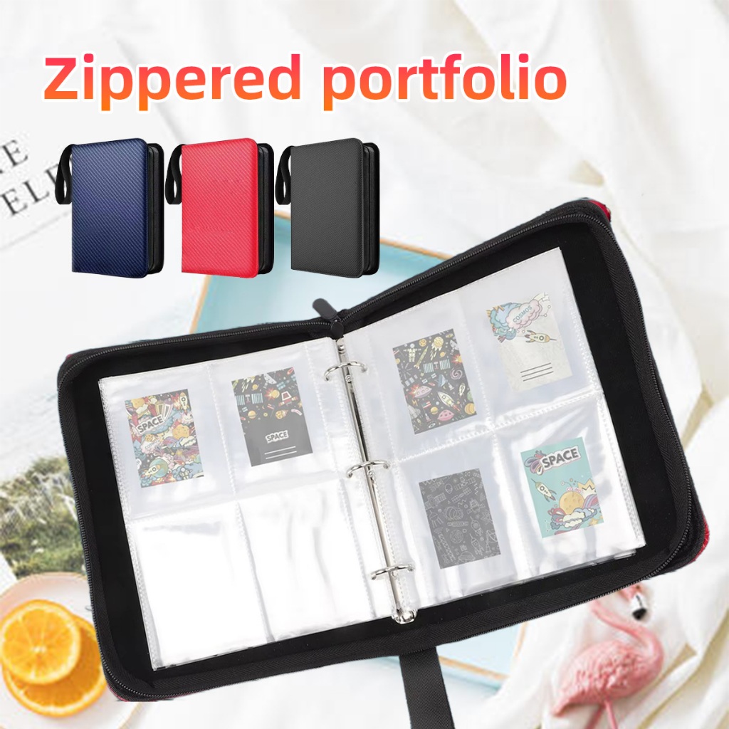 "400PCS Album Kartu Pokemon Zipper Album Card Binder Collection Kartu Pokemon Binder Kartu Pokemon M