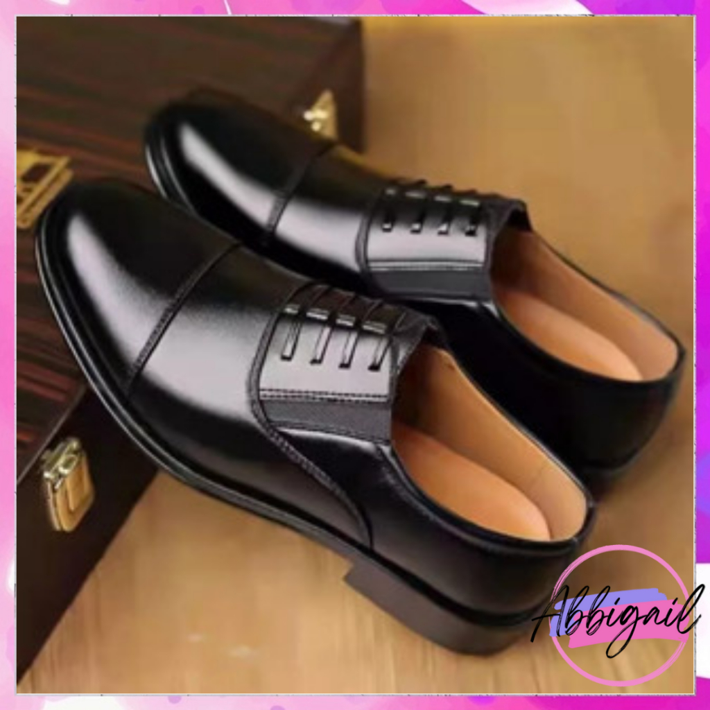 ABBIGAIL 🫰 Sepatu Kulit Pria Hitam Sepatu kulit Orientasi liburan Kualitas yang luar biasa 7006
