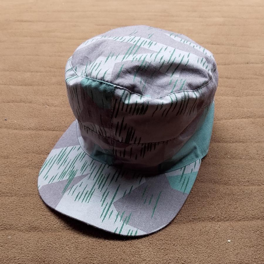 Topi Repro M43 Fieldcap Germany Camo Splittertarmuster WW2 Cotton Calico Replica