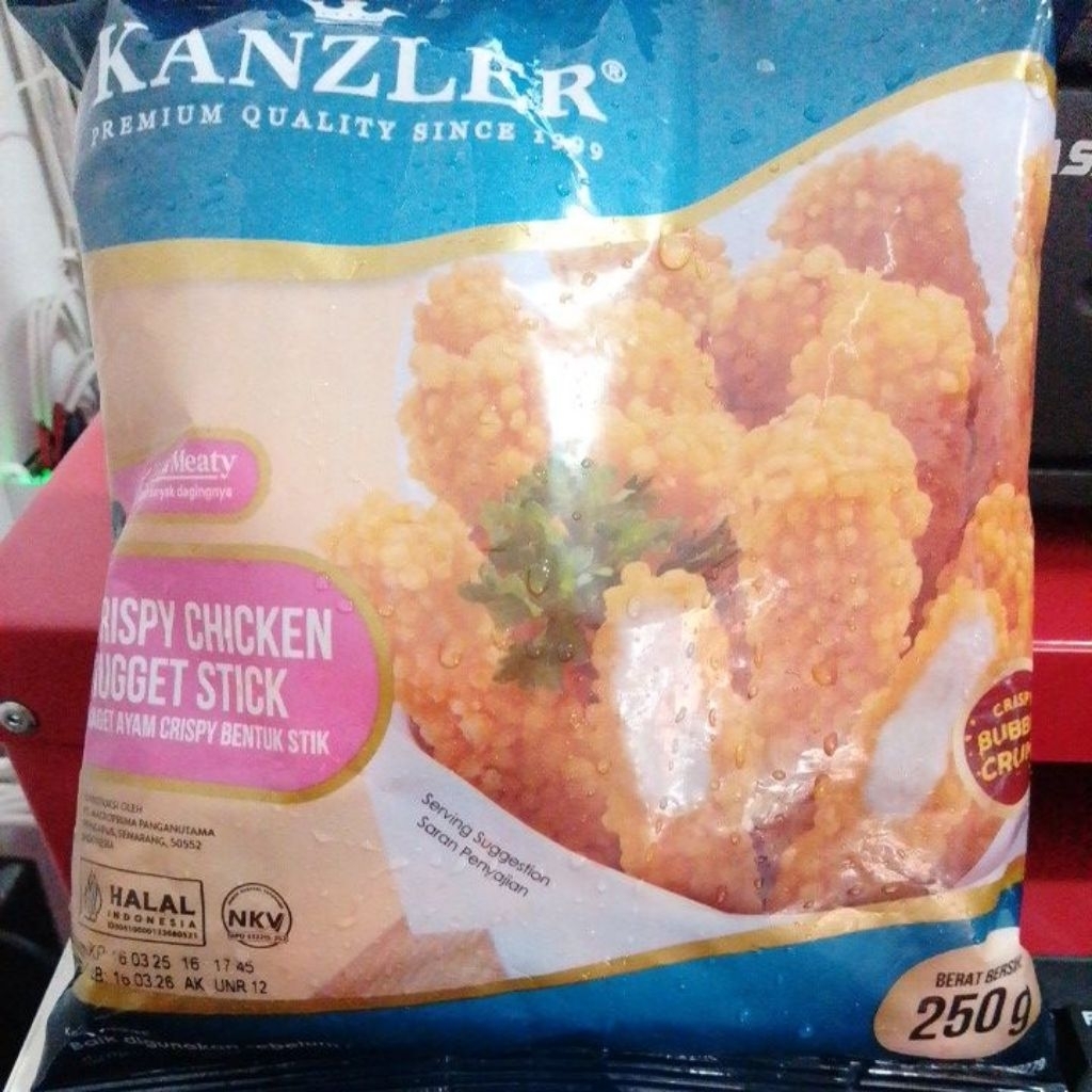 

Kanzler Crispy chicken nugget stick 250Gram