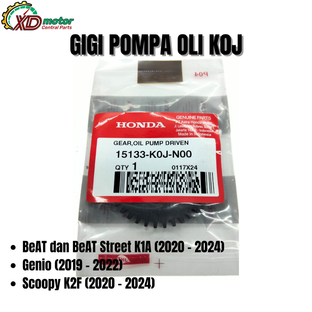 GIGI POMPA OLI K0J HONDA UNTUK MOTOR BEAT DAN BEAT STREET K1A GENIO SCOOPY K2F ORI 100%