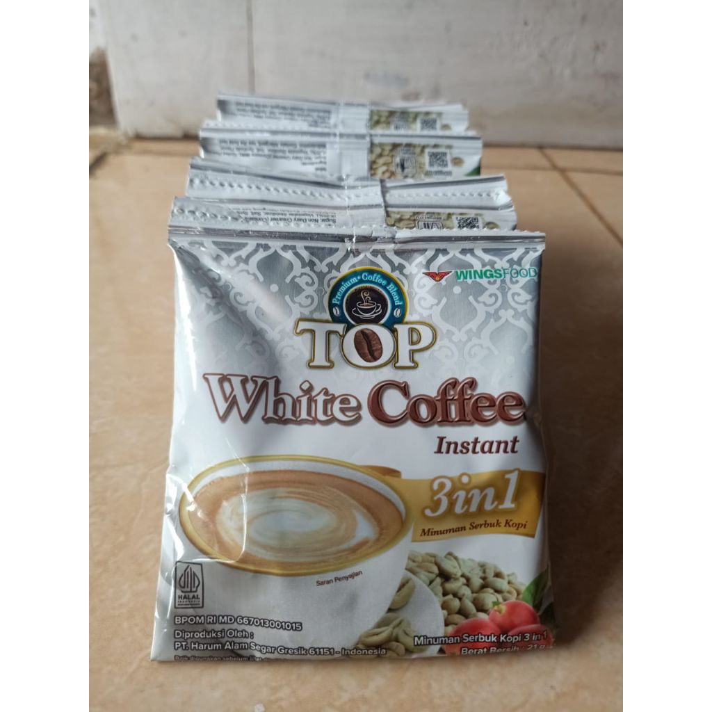 

Top White Coffee 21g 1renceng isi12s