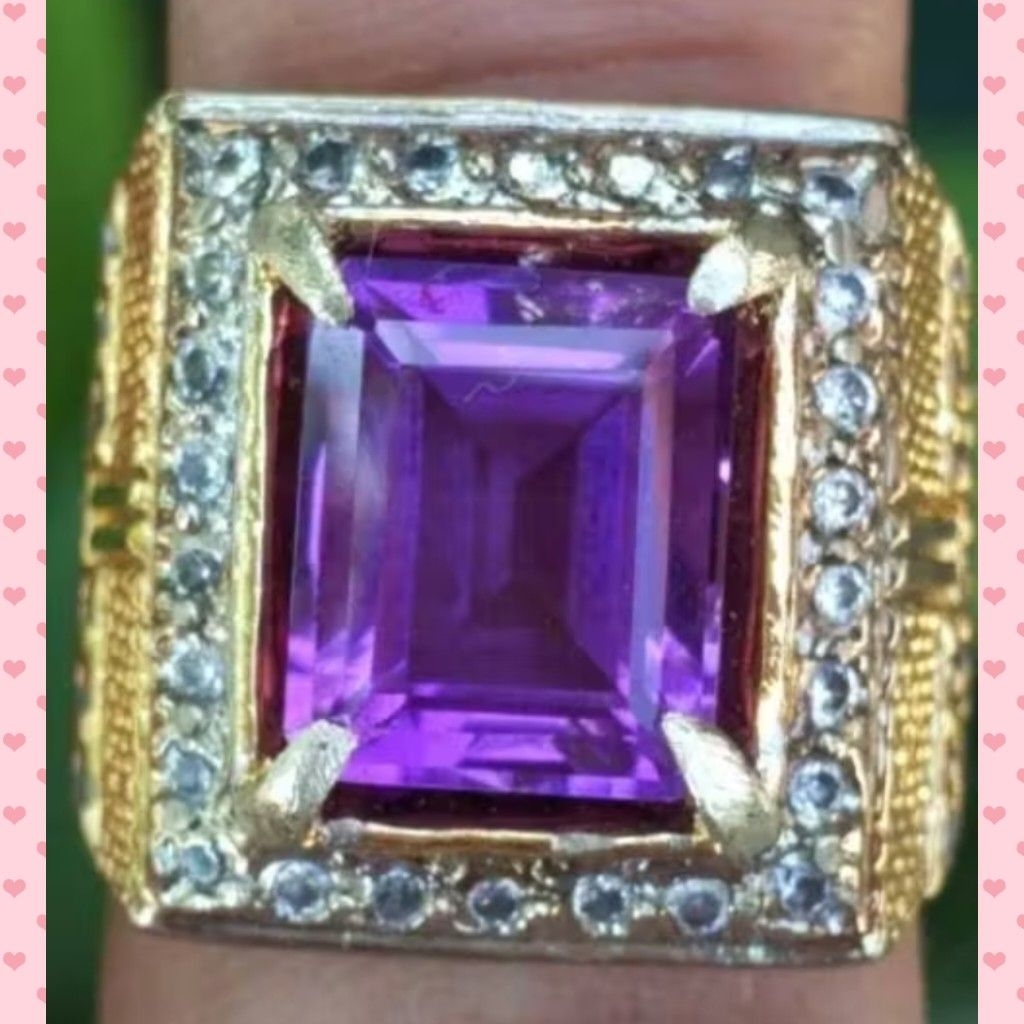 natural amethyst kecubung iket mewah bukan garnet ruby topaz