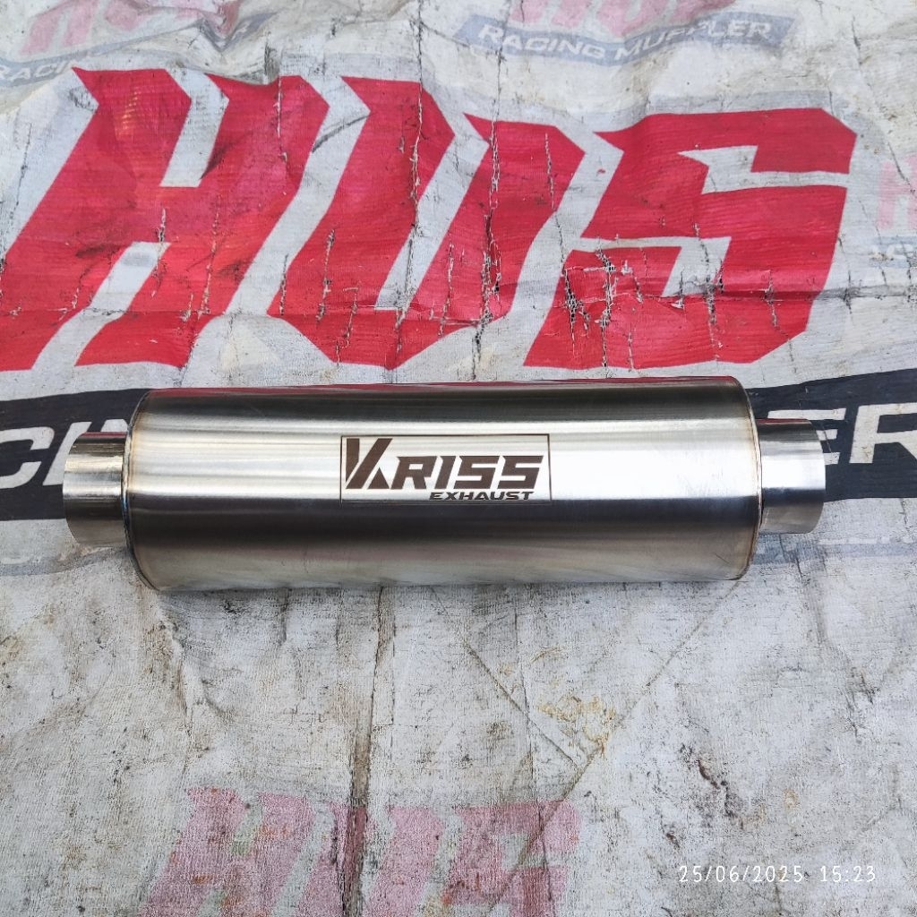 resonator knalpot mobil bensin solar universal material full stanles