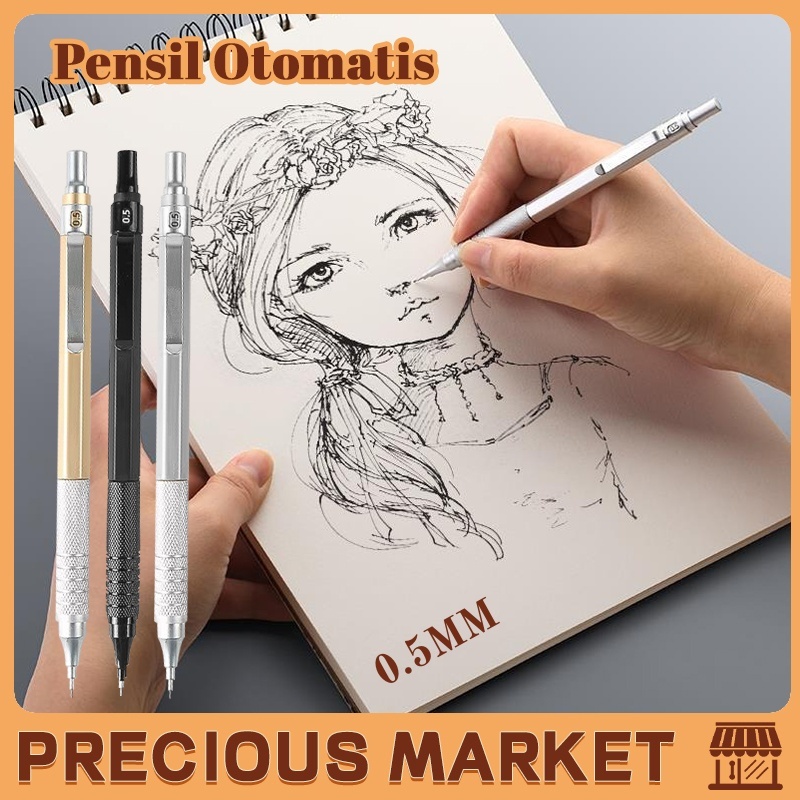 

Pentel Graph Gear 500 Mechanical Drafting Pencil Pusat Gravitasi Rendah Gambar Logam Pencil