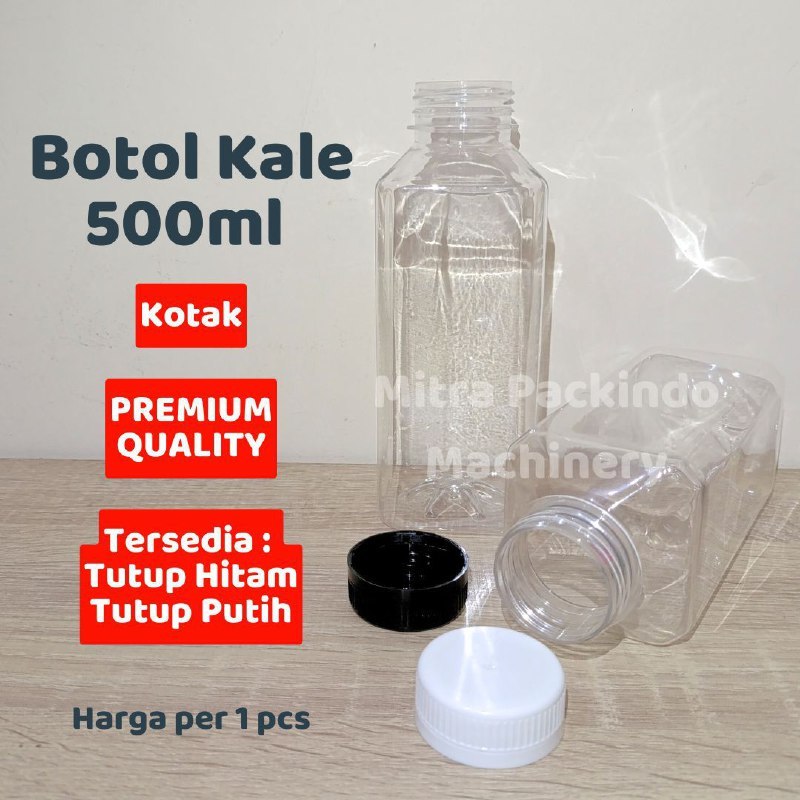 Botol Kale KOTAK 500 ml / Botol KICK 500ml / Botol Plastik PET