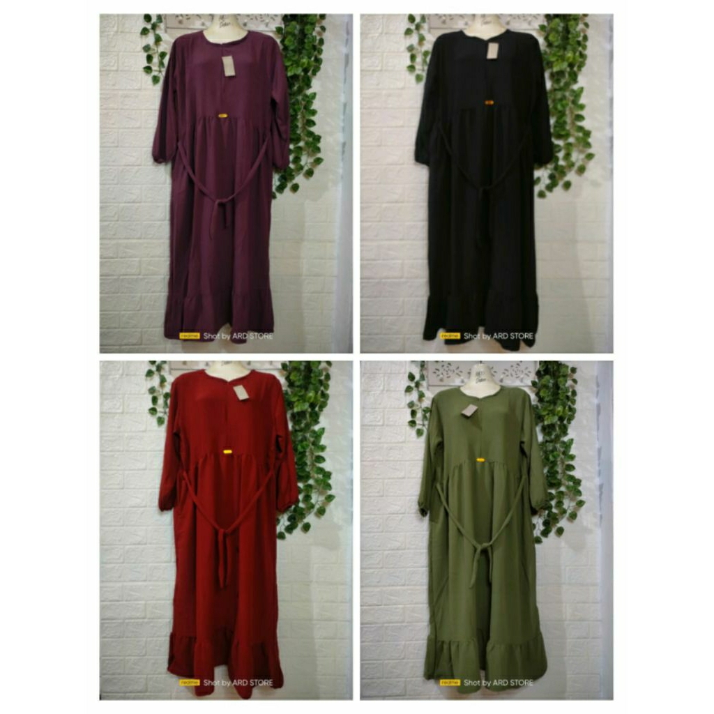 Gamis Airflow Premium / Gamis Busui Crinkle Premium / Gamis Airflow Crinkle Premium