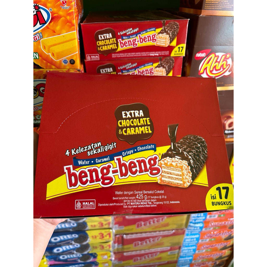 

bengbeng cokelat 1box isi 17pcs (grosir)