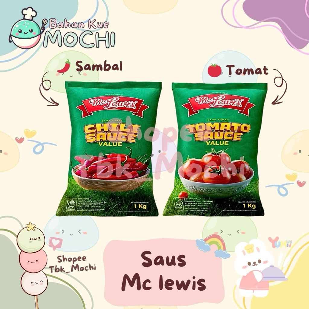 

MC LEWIS Value Saos 1 KG / McLewis Sambal /McLewis Tomat