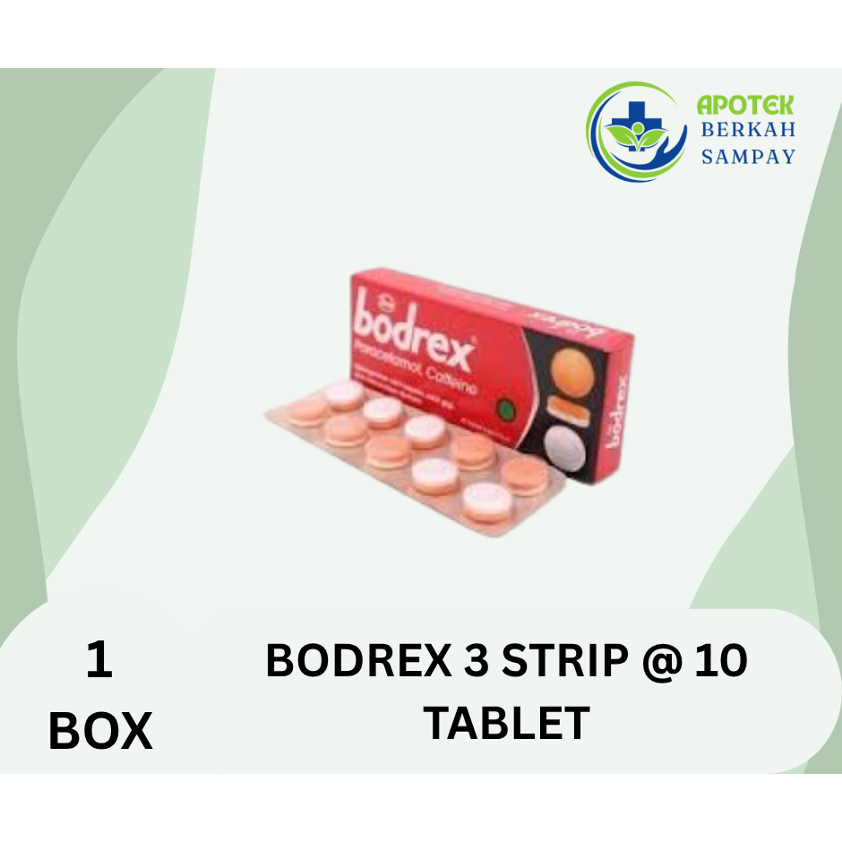 Bodrex Paracetamol Obat Sakit Kepala 20 Tablet / Paracetamol Tablet 500 Mg/ BOX