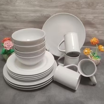Dinner set putih 16 pcs