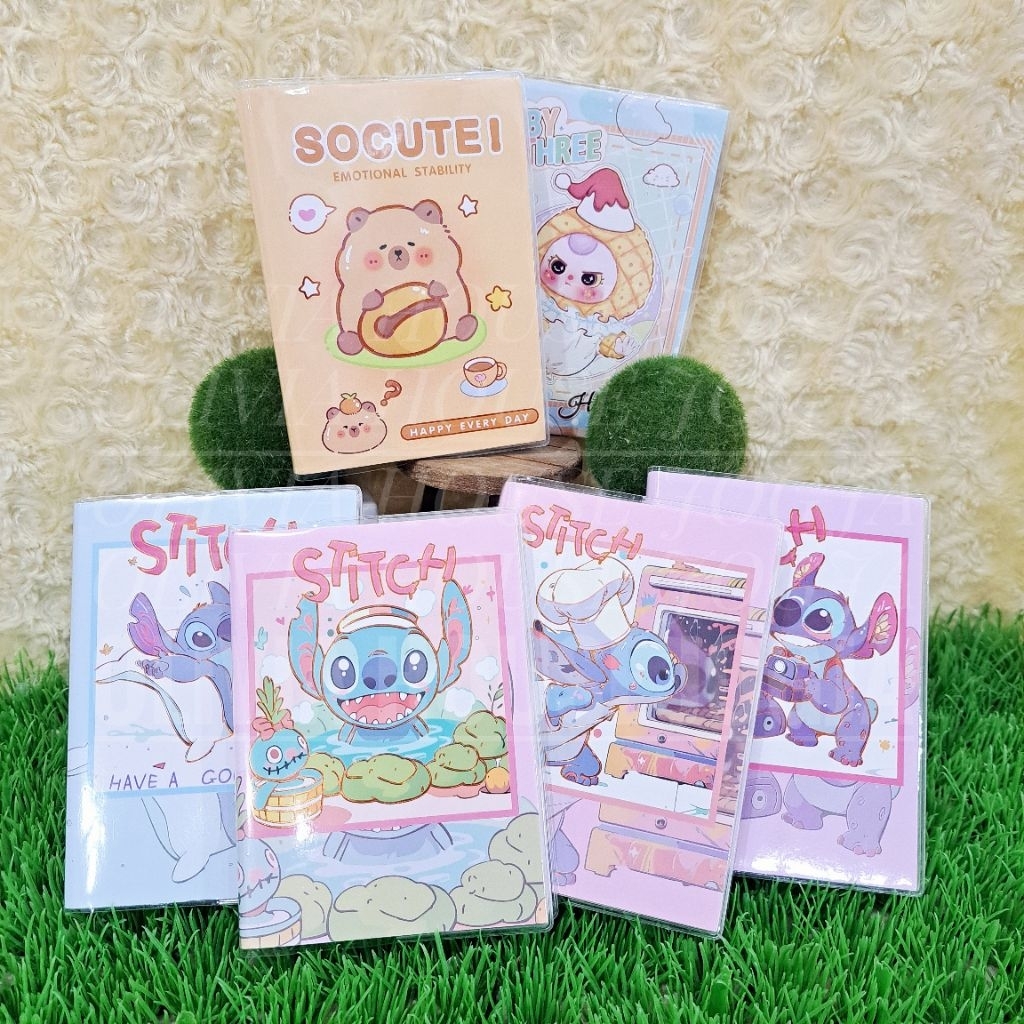 

Buku Tulis Stitch Capybara A6 Baby Notes Capybara Stitch Bulu Mini Stitch Capybara